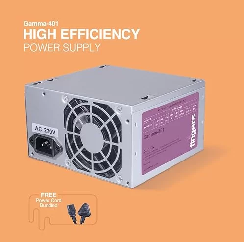 FINGERS Gamma-401 High Efficiency Power Supply SMPS (450 W Power Delivery | with 8 cm Fan)