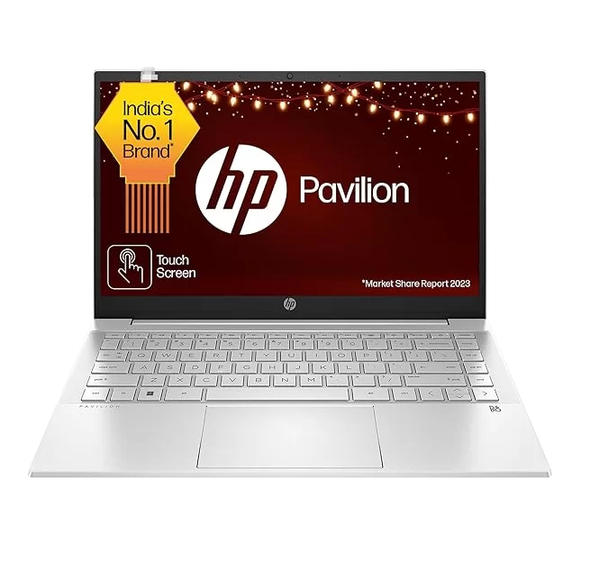 HP Pavilion 14, 12th Gen Intel Core i5-1235U,14-inch (35.6 cm),FHD,Touchscreen,16GB DDR4, 512GB SSD, Intel Iris Xᵉ Graphics, FPR, Backlit KB, Audio by B&O (Win 11, MSO 2021, Silver, 1.41 kg),dv2041TU