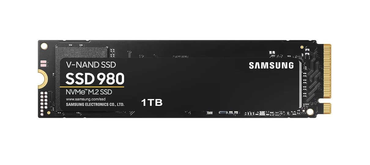 Samsung 980 1TB Up to 3,500 MB/s PCIe 3.0 NVMe M.2 (2280) Internal Solid State Drive (SSD) (MZ-V8V1T0)