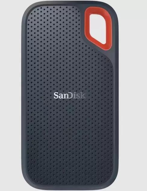 Sandisk Extreme Portable 1TB, 1050MB/s R, 1000MB/s W, 3mtr Drop Protection, IP65 Water/dust Resistance, HW Encryption, PC,MAC & TypeC Smartphone Compatible, 5Y Warranty, External SSD, Black Color